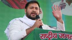 RJD leader Tejashwi Yadav deplores onion attack on Nitish Kumar at an election rally in Madhubani 