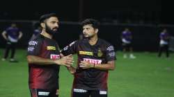 Kuldeep Yadav and former KKR skipper Dinesh Karthik.