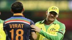 Virat Kohli and Aaron Finch