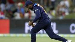 India's Sanju Samson celebrates after taking catch to dismiss Australia's Steve Smith during their T20 international cricket match at Manuka Oval, in Canberra, Australia, Friday, Dec 4