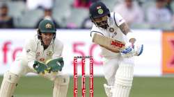 Virat Kohli in action during 1st Test against Australia in Adelaide