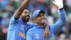 Hardik Pandya and MS Dhoni