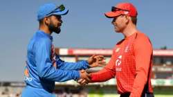 Virat Kohli and Eoin Morgan