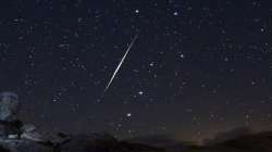 Geminid meteor shower peak