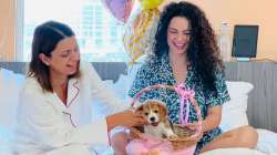 Kangana Ranaut's sister Rangoli Chandel welcomes new family member on birthday- Gappu Chandel