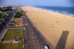 Towards one end of the beach looms the Madras Light House, a 150ft, 11-storey building painted red a