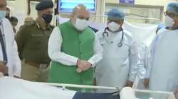 amit shah meets injured police 