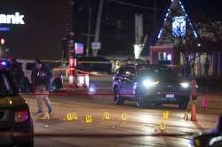 Chicago and Evanston police investigate a crime scene after a gunman went on a shooting spree before