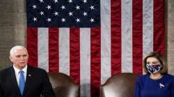 Speaker of the House Nancy Pelosi and US Vice President Mike Pence officiate as a joint session of t