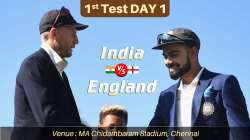 Live Cricket Score India vs England 1st Test Day 1: Live Updates from Chennai