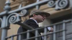 Simon Bowes-Lyon, the Earl of Strathmore, arrives at Dundee Sheriff Court ahead of sentencing, in Dundee, Scotland