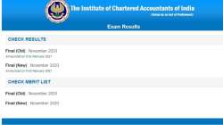 ICAI CA Foundation, Intermediate Results 2020 declared. Direct link to download