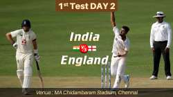 Live Cricket Score India vs England 1st Test Day 2: Live Updates from Chennai