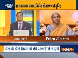 nirmala sitharaman on aaj ki baat, nirmala sitharaman, fiscal deficit budget 2020, nirmala sitharama