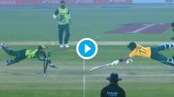 'Superman' Mohammad Rizwan makes incredible dive to run Reeza Hendricks out in 1st T20I