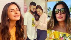 Anushka-Virat share picture of baby Vamika; Rakulpreet, Nargis & other Bollywood celebs extend wishe