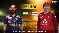 Live Cricket Score India vs England 1st T20I: Live Updates from Ahmedabad