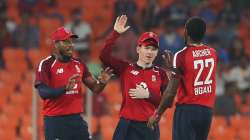 Eoin Morgan along with Chris Jordan and Jofra Archer