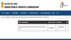 UPSC NDA and Naval Academy Results 2020 declared