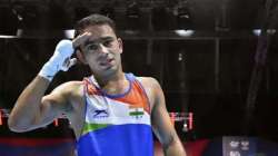 The Haryana-boxer, who is also the reigning Asian Games champion, prevailed 5-0 against local favourite Tamir Galanov to make the last-four stage.