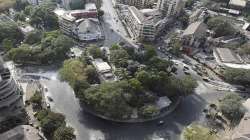 Saat Rasta wears a deserted look during restrictions imposed by the state government amid rising Covid-19 cases, in Mumbai.