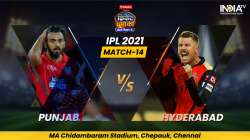 Live Score PBKS vs SRH IPL 2021 Match 14: Live Updates from Punjab Kings vs Sunrisers Hyderabad in C