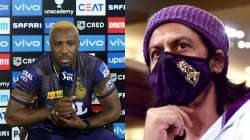 Andre Russell and Shah Rukh Khan