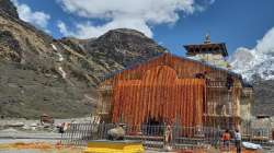 Kedarnath Temple decorated with 11 quintals of flowers ahead of the opening of its portals on May 17.