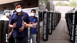 COVID-19: Chiranjeevi, Ram Charan launch oxygen banks in Andhra Pradesh