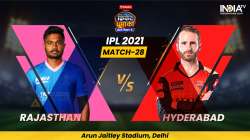 Live Score IPL 2021 RR vs SRH: Live Updates from Delhi