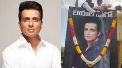 Sonu Sood’s life size poster showered with milk by Andhra Pradesh fans