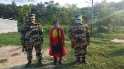 BSF apprehends woman near Bangladesh border who was sold by her husband. 