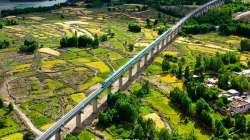 China Bullet Train In Tibet