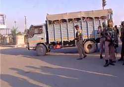 The CRPF convoy was on its way to Srinagar from Chadoora area in Budgam