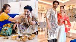 Gurmeet Choudhary indulges in delicacies as wife Debina's mother treats him on Jamai Shashthi