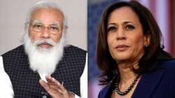 PM Modi and US Vice President Kamala Harris discuss America's global vaccine?sharing?plan.