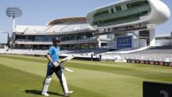 England's Joe Root walks from the field during a practice session at Lord's Cricket Ground in London, Tuesday, June 1, 2021.New Zealand will play England in the first of two cricket tests here starting June 2