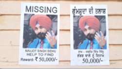 navjot singh sidhu missing poster 