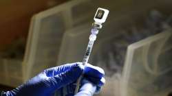 Syringes filled with Pfizer vaccines sit at the ready at a COVID-19 vaccination clinic at PeaceHealth St. Joseph Medical Center Thursday, June 3, 2021, in Bellingham, Washington.