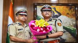 FILE | Newly-appointed Delhi Police Commissioner Rakesh Asthana takes charge from acting Commissioner Balaji Srivastav, at the Delhi Police Headquarters, New Delhi, Wednesday, July 28 , 2021.