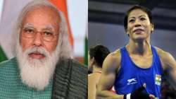 PM Narendra Modi and MC Mary Kom