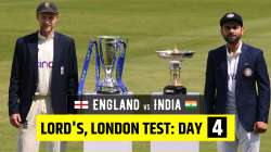 LIVE Cricket Score England vs India 2nd Test Day 4: Follow Live Updates from Lord's