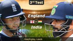 Live Streaming England vs India 3rd Test Day 2: Watch ENG vs IND Headingley Test Live Online on Sony