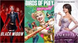 Posters of Black Widow, Birds of Prey and Cinderella