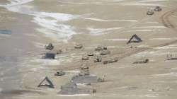 Indian and Chinese troops and tanks disengage from the banks of Pangong lake area in Eastern Ladakh. File photo.