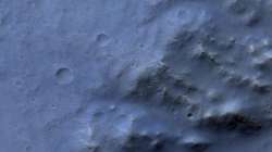 On Mars and as on Earth, landslide come in various shapes and sizes.