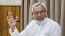 Bihar Chief Minister Nitish Kumar addresses a press conference, in Patna.?