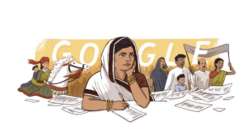 Google honours poet Subhadra Kumari Chauhan on her 117th birth anniversary with doodle 