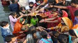 Chhath puja, Chhath puja celebrations, Chhath puja in public places, Chhath puja in river banks, Del