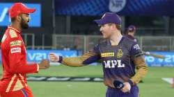 KL Rahul and Eoin Morgan